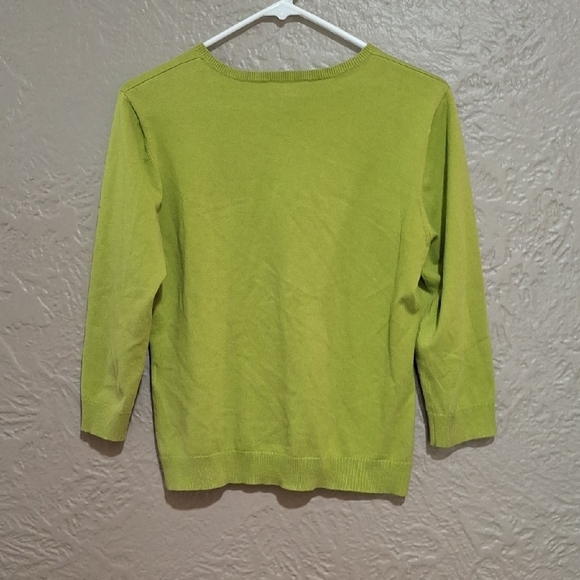 Talbots Wome's Green Button-Up Cardigan Size S - Picture 5 of 9
